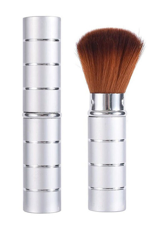 

L'Chear Retractable Face Powder Brush, Silver
