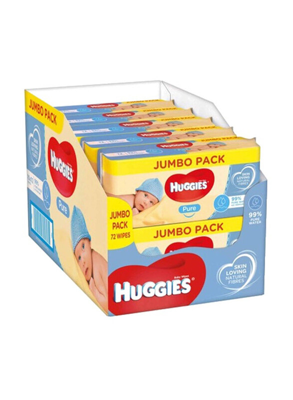 

Huggies 10 Pieces Water Baby Wipes, White