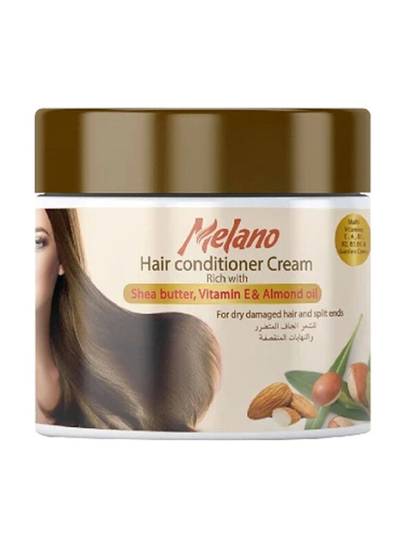 

Melano Hair Conditioner Cream Rich with Shea Butter Vitamin E & Almond Oil for All Hair Types, 400gm