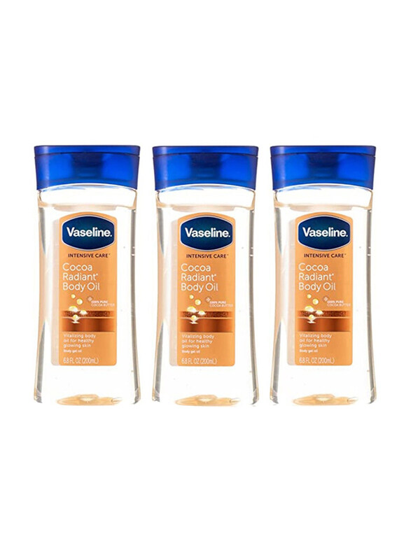 

Vaseline Intensive Care Cocoa Radiant Body Oil, 3 x 200ml