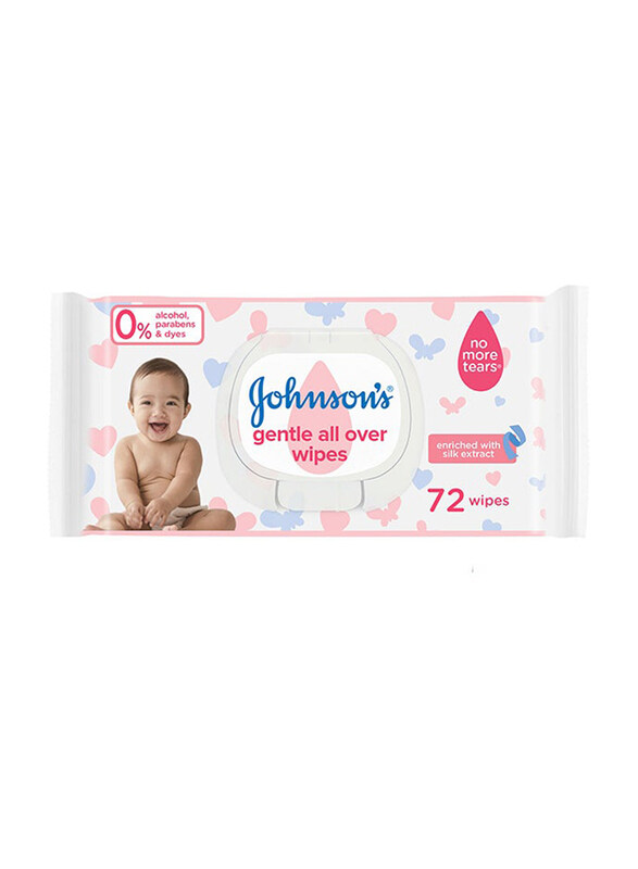 

Johnson's 72-Wipes Gentle All Over Baby Wipes, White