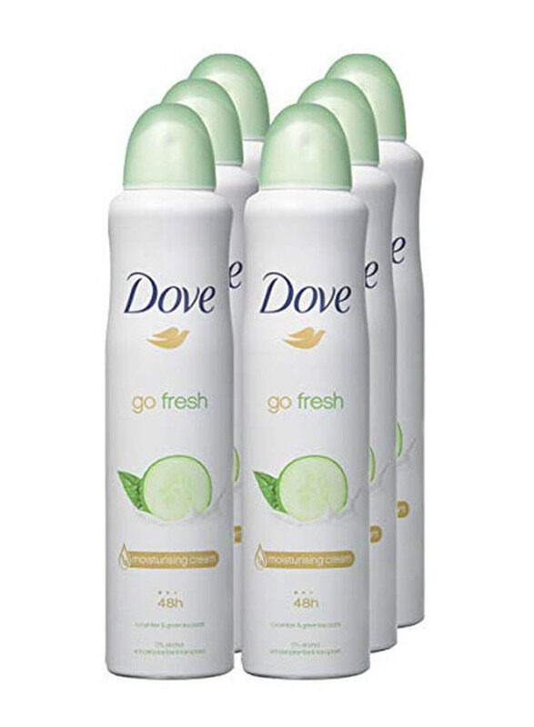 

Dove Deodorant Antiperspirant Spray, 6 x 150ml