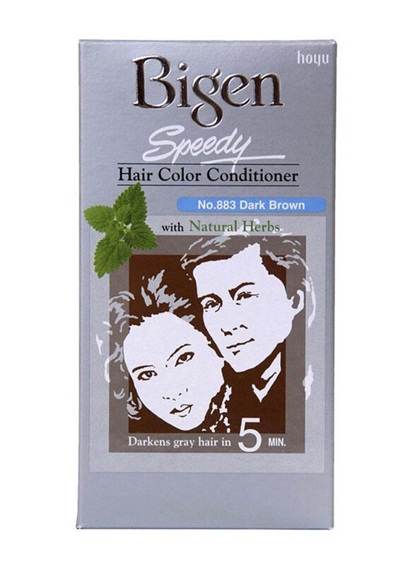 

Bigen Speedy Hair Colour Conditioner With Natural Herbs, 80gm, 883 Dark Brown