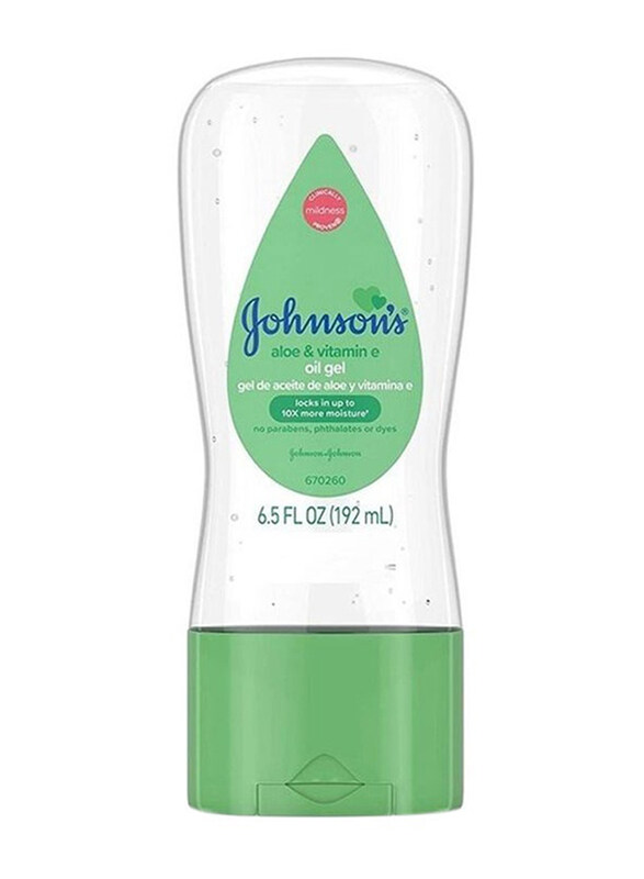 

Johnson's 192ml Baby Gel Oil With Aloe & Vitamin, Clear