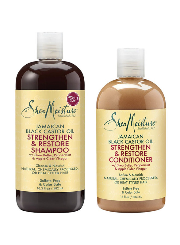 

Sheamoisture Castor Oil Shampoo & Conditioner Set, 2 Pieces