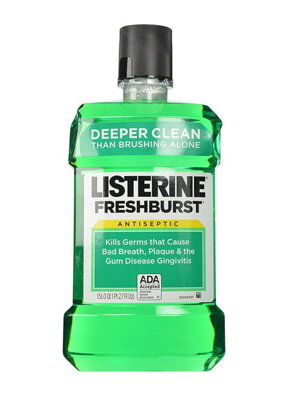 

Listerine Green Fresh Burst Antiseptic Mouthwash, 2 x 1.5L