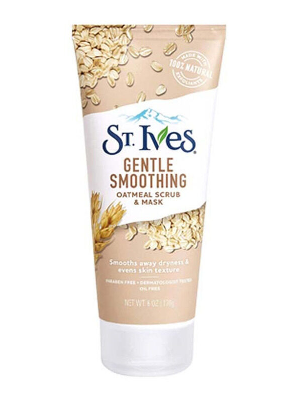 

St. Ives Smoothing Oatmeal Scrub And Mask, 6oz