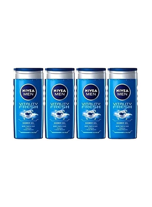 

Nivea Men Vitality Fresh Shower Gel, 4 x 250ml