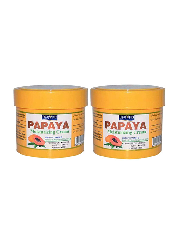 

Reborn Beauty Papaya Moisturizing Cream with Vitamin E, 2 x 500ml