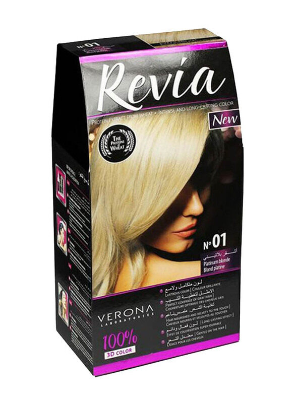 

Revia 3D Colour Hair Dye, No. 01 Platinum Blonde