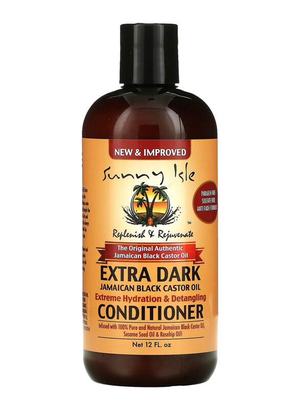 

Sunny Isle Extra Dark Jamaican Castor Oil Hydration & Detangling Conditioner for Curly Hair, 12oz