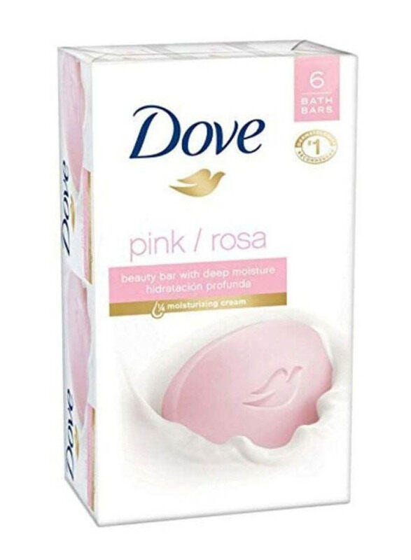 

Dove Rosa Beauty Bar Soap, 6 x 4.25oz, Pink