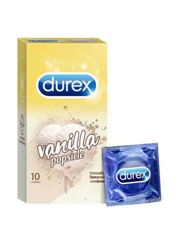

Durex Vanilla Popsicle Flavoured Condom, 10 Pieces