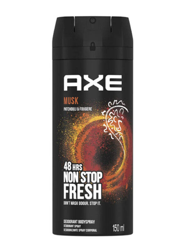 

Axe Musk Patchouli And Fougere 48Hours Non Stop Fresh Deodorant Bodyspray, 150ml