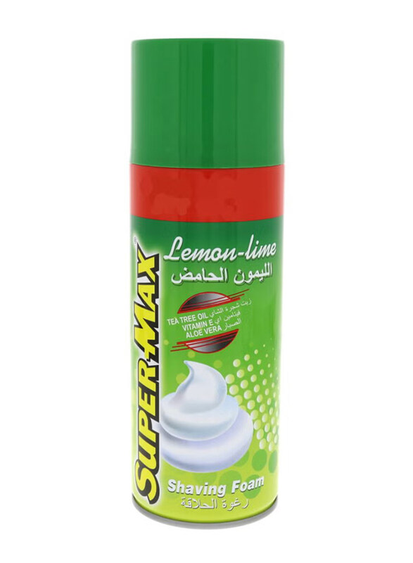 

Super-Max Lemon Lime Shaving Foam, 400ml