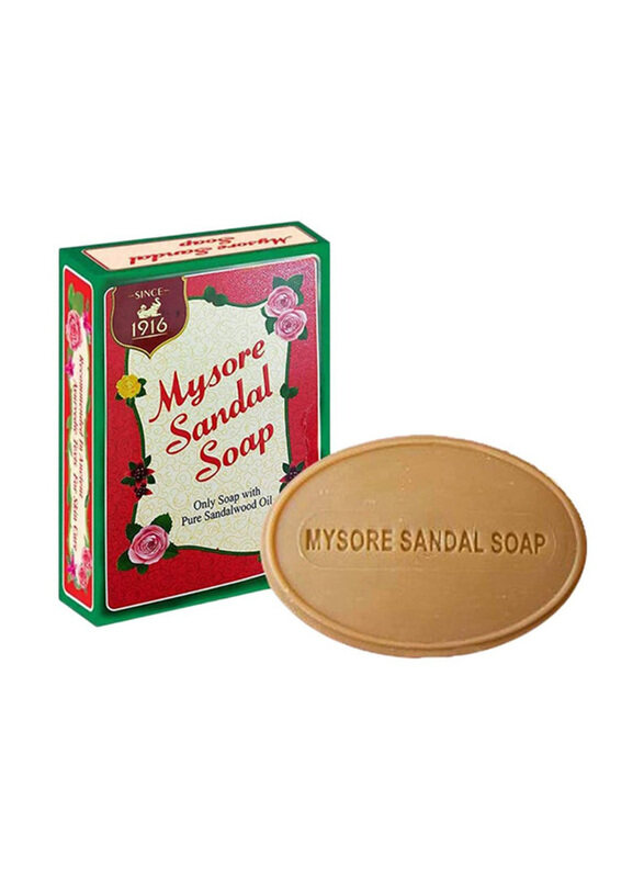 

Mysore Sandal Soap Set with Pure Sandalwood Oil, 18 x 75gm
