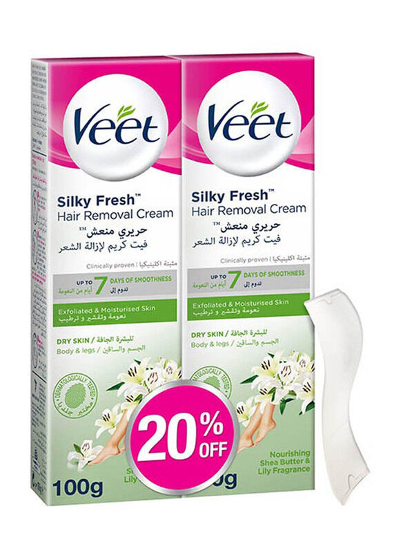

Veet Dry Skin Hair Removal Cream, 2 x 100g