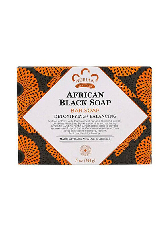 

Nubian African Black Soap Bar, 140 gm