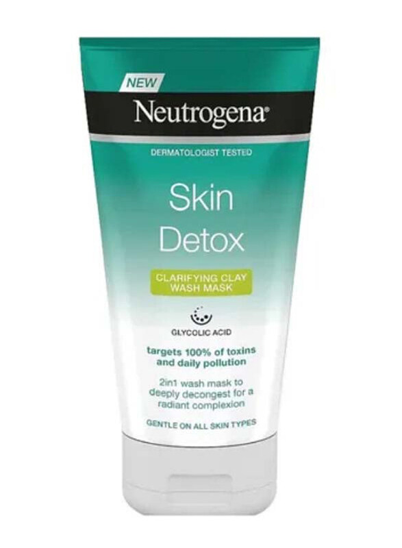 

Neutrogena Skin Detox Clarifying Daily Clay Face Mask, 150ml