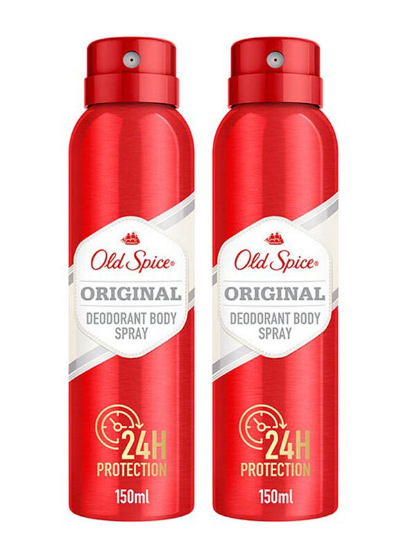 

Old Spice Original Deodorant Body Spray, 2 x 150ml