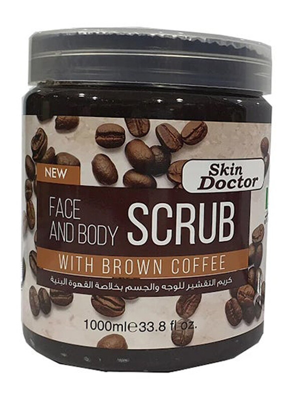 

Skin Doctor Face and Body Scrub with Black Charcoal, 1000 ml