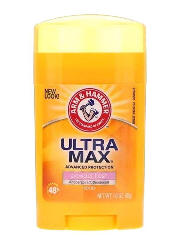 

Arm & Hammer Ultramax Powder Fresh Antiperspirant Deodorant, 28gm