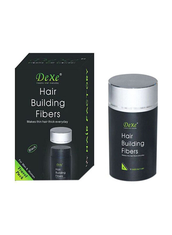 

Dexe Hair Building Fibers Black for All Hair Types, 22gm