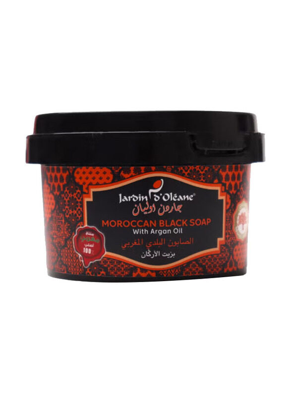 

Jardin D Oleane Moroccan Black Soap with Argan Oil, 250gm