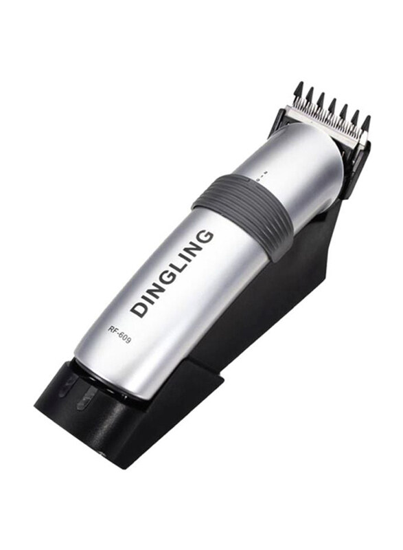 

Dingling Professional Electric Hair Clipper with Blades, RF-609, Silver/Black