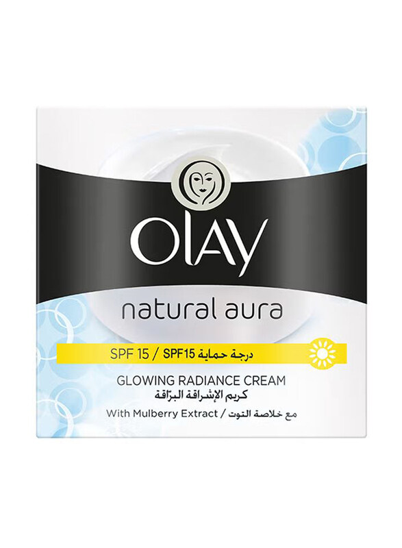 

Olay SPF 15 Natural Aura Glowing Radiance Day Cream with Mulberry Extract, 100g