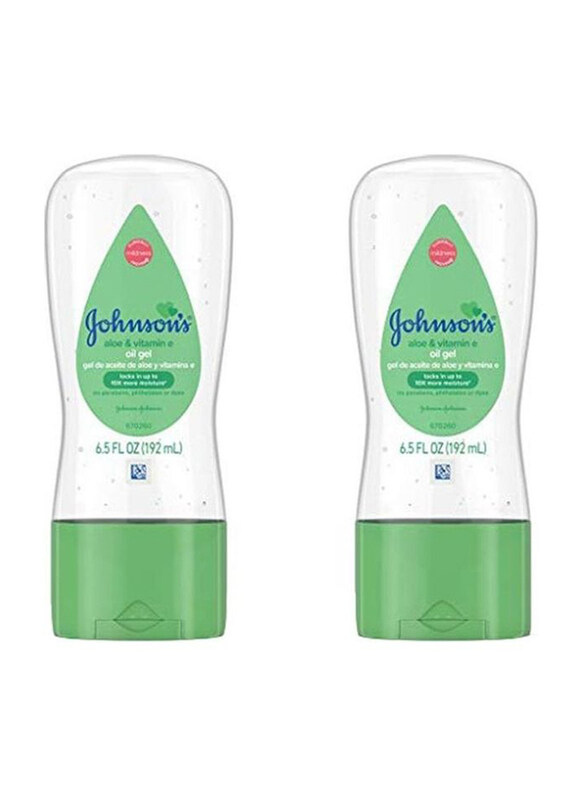 

Johnson's 2-Piece Aloe and Vitamin-E Baby Oil Gel, White