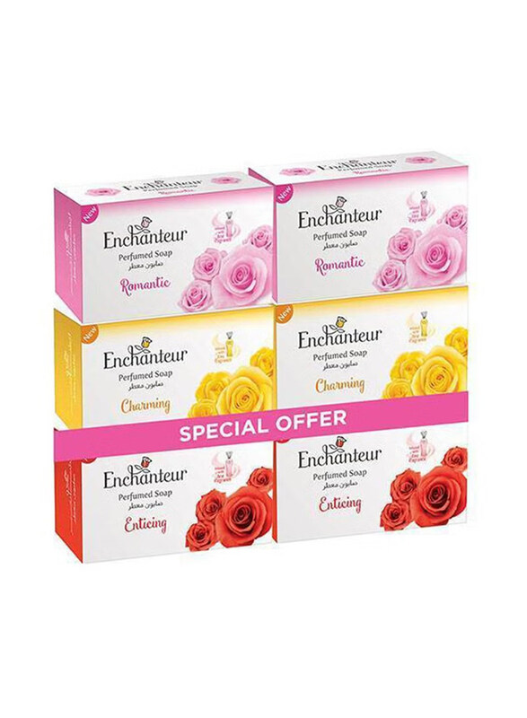 

Enchanteur Romantic Charming Enticing Soap, 6 x 125gm