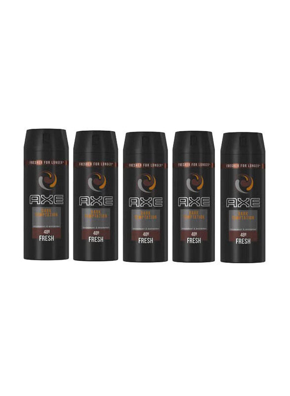 

AXE Dark Temptation Deodorant Body Spray, 5 x 150ml