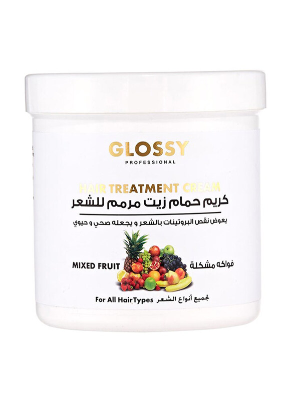 

Glossy Professional Hair Treatment Cream With Mixed Fruit for All Hair Types, 1000ml