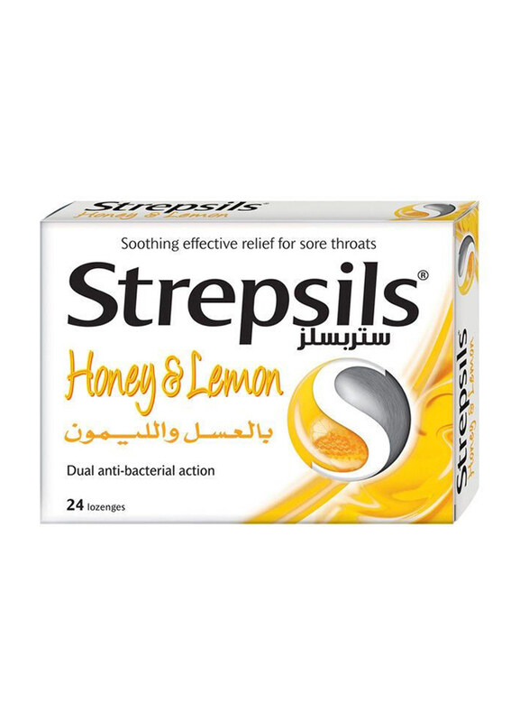 

Strepsils Sore Throat Relief Honey & Lemon Flavour, 24 Lozenges