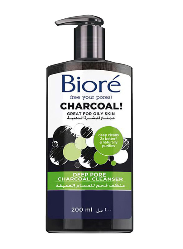 

Biore Deep Pore Charcoal Cleanser, 200ml