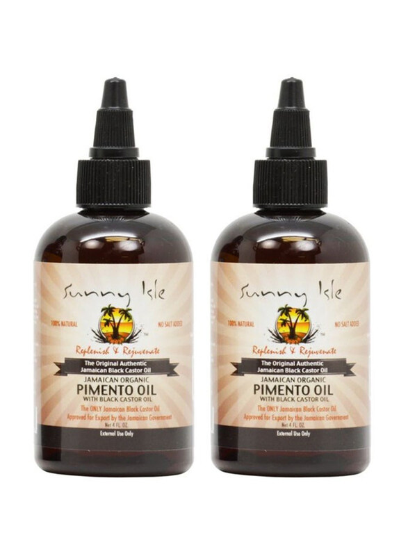 

Sunny Isle Jamaican Organic Pimento Oil With Black Castor Oil for All Hair Types, 2 Pieces