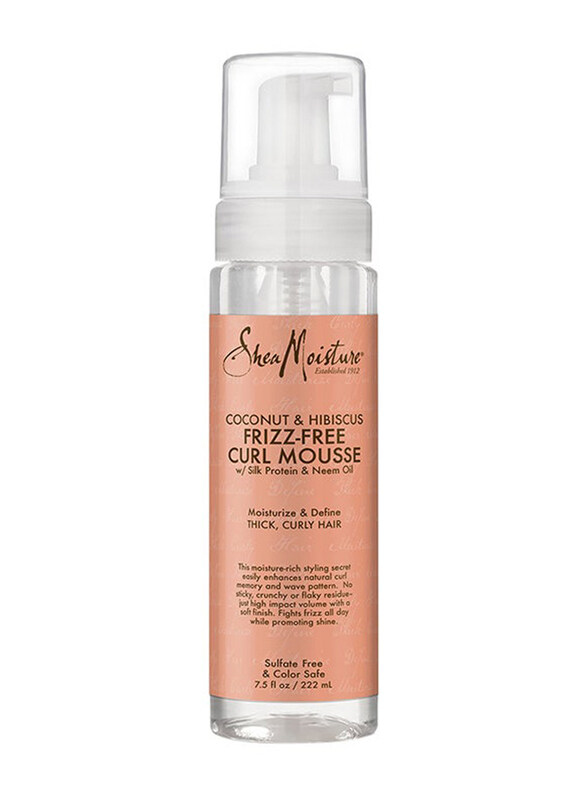 

Sheamoisture Coconut & Hibiscus Frizz-free Curl Mousse for All Hair Types, 222ml