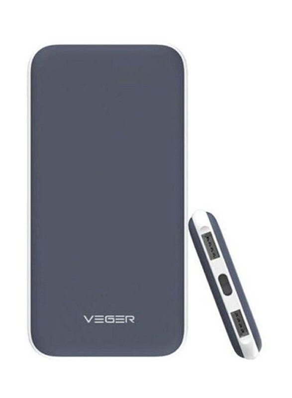 

Veger 25000mAh Dual Port Wireless Fast Charging Power Bank with LED Indicator, Multicolour