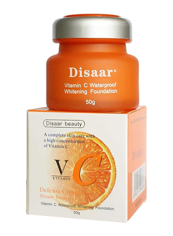 

Disaar Beauty Vitamin C Waterproof Whitening Foundation, 50gm, Orange