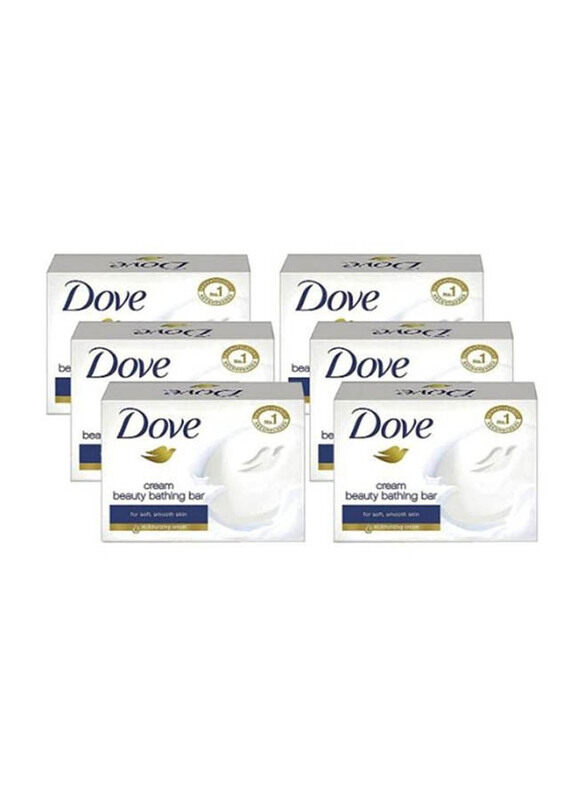 

Dove Cream Beauty Bathing Soap Bar Set, 50gm, 6 Pieces