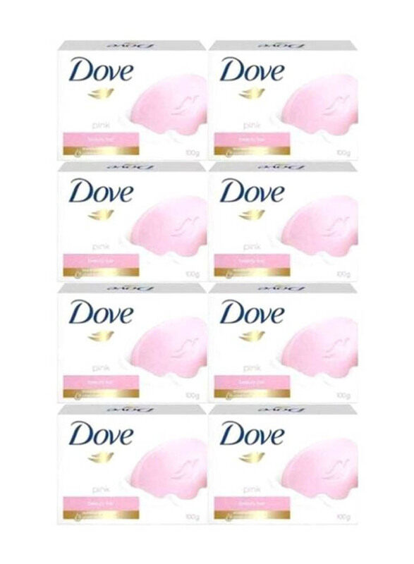 

Dove Rosa Beauty Cream Bar Soap Set, 8 Pieces, Pink