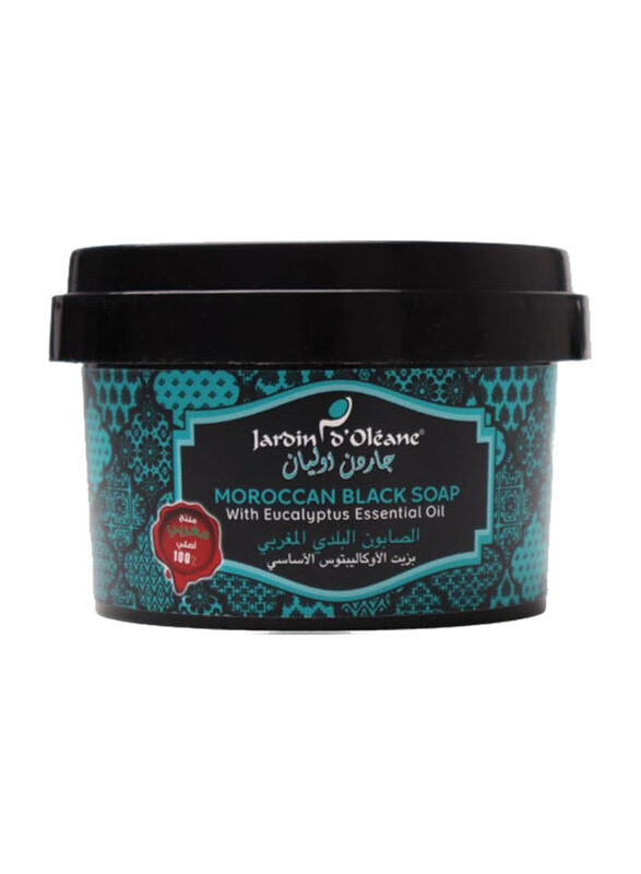 

Jardin D Oleane Moroccan Black Soap with Eucalyptus Oil, 250gm