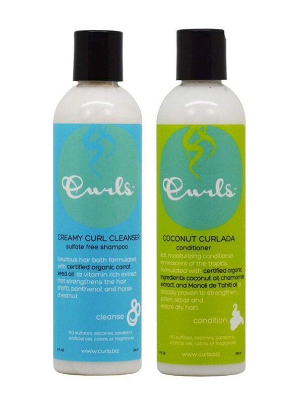 

Curls Creamy Curl Cleanser Shampoo And Coconut Curlada Conditioner Set, 2 Pieces