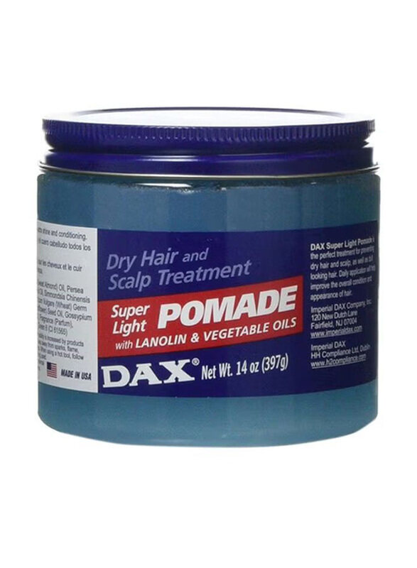 

Dax Super Light Pomade with Lanolin & Vegetable Oil, 400g