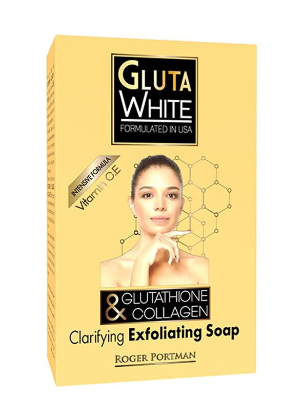 

Gluta White Glutathione & Collagen Clarifying & Exfoliating Soap, 190gm