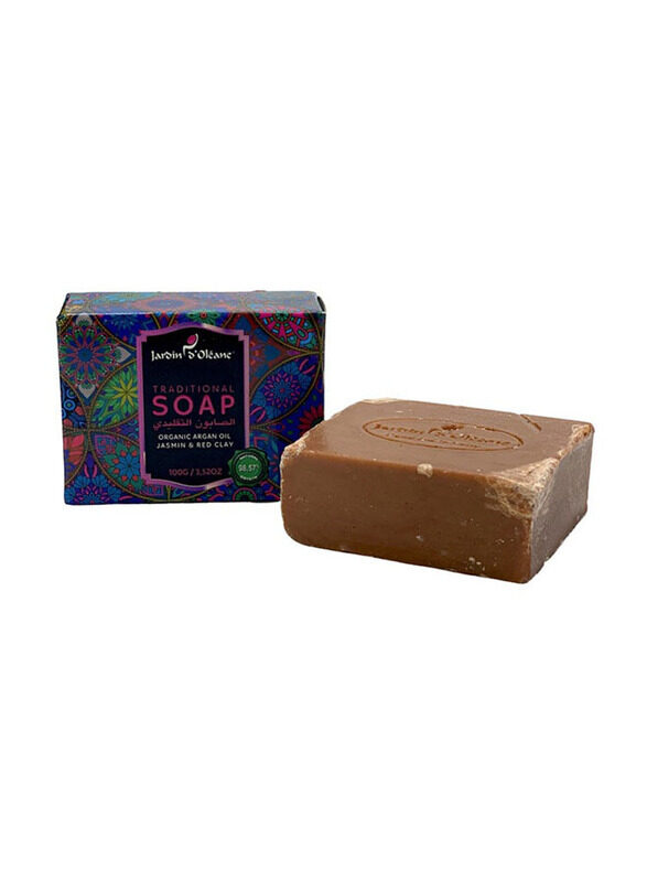 

Jardin D Oleane Jasmin & Red Clay Traditional Soap Organic Argan Oil, 100gm