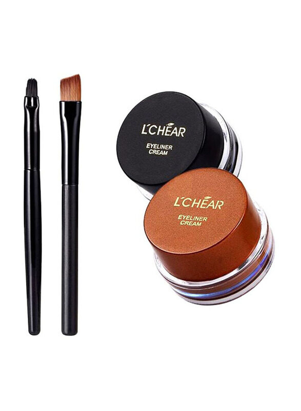 

L'chear Eyeliner Cream Set, 2 Piece, Black/Brown