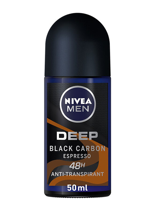 

Nivea Deep Black Carbon Espresso Antiperspirant Roll-On, 50ml