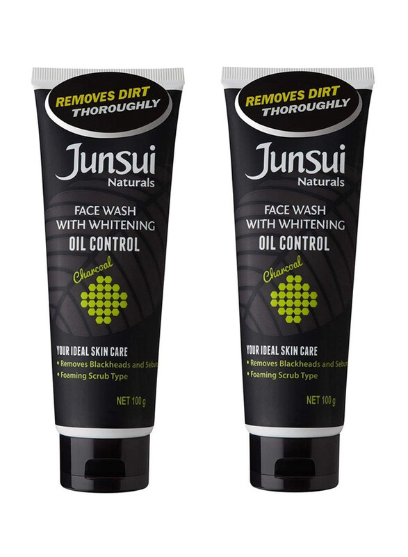 

Junsui Whitening Oil Control Face Wash, 100gm, 2 Piece